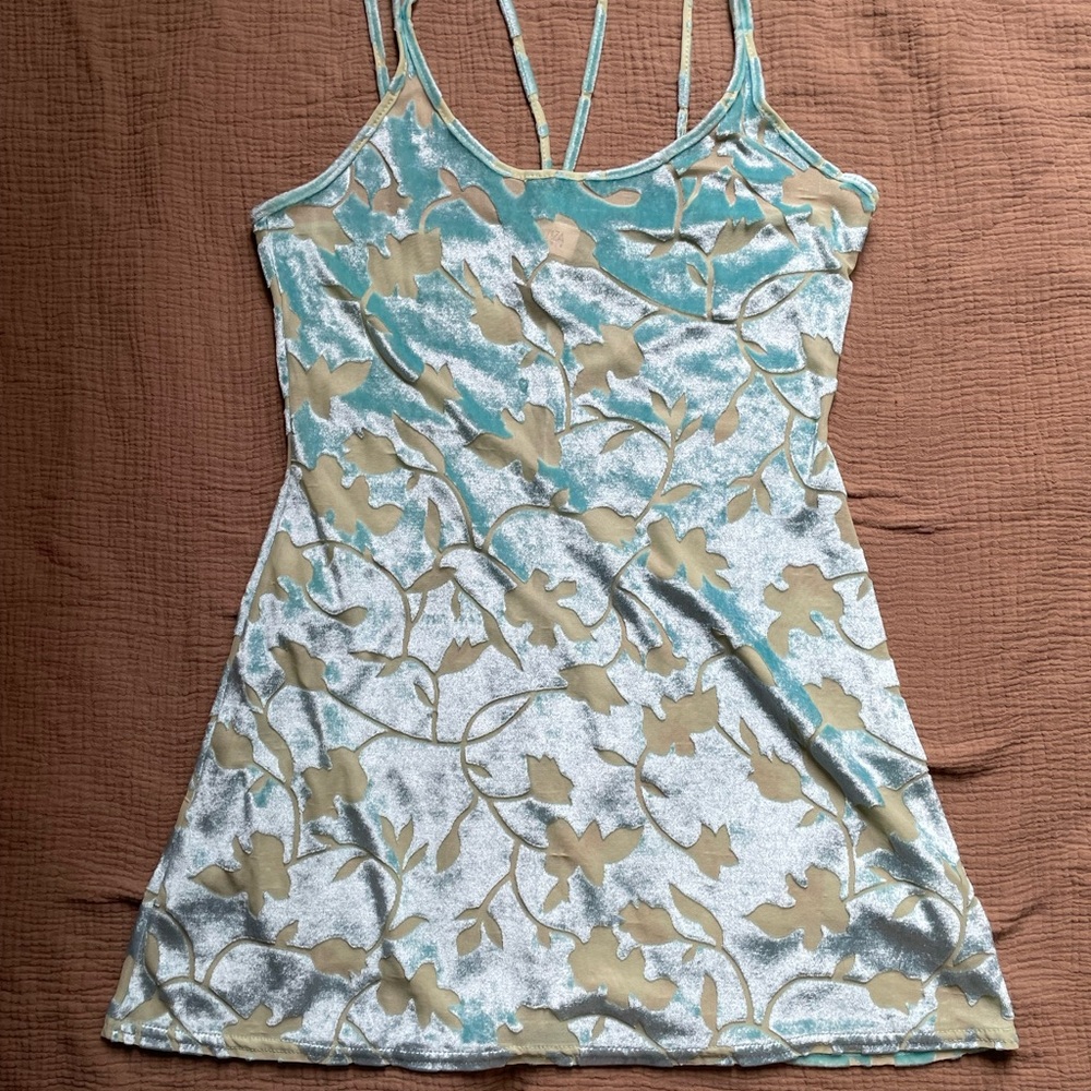 Vintage La Senza Velvet Floral Mini